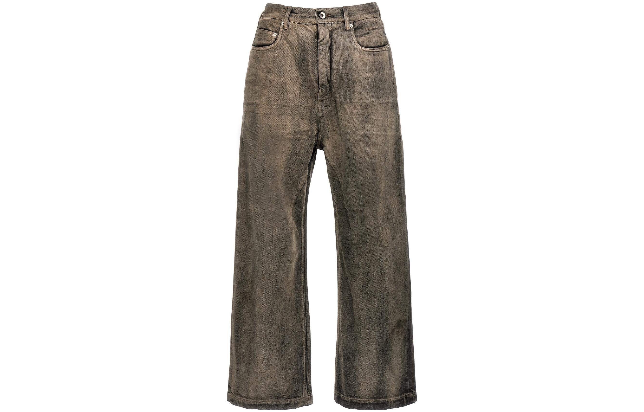 Rick Owens DRKSHDW  Vintage Washed Loose Straight Jeans Grey DU02C5356DMP-38