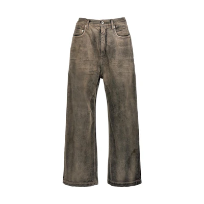 Rick Owens DRKSHDW Vintage Washed Loose Straight Jeans Grey DU02C5356DMP-38