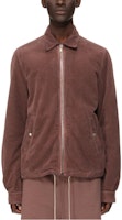 Rick Owens DRKSHDW Wine Red Fitted Long Sleeve Jacket with Zip & Collar DU02C5783HC-43 Rick Owens DRKSHDW Wine Red Fitted Long Sleeve Jacket with Zip & Collar DU02C5783HC-43