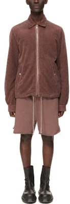 Rick Owens DRKSHDW 酒红色修身长袖拉链夹克带领子 DU02C5783HC-43 Lookbook Rick Owens DRKSHDW 酒红色修身长袖拉链夹克带领子 DU02C5783HC-43