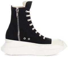 瑞克歐文斯DRKSHDW抽象圖案棉布高筒綁帶時尚板鞋男款黑色 Order 瑞克歐文斯DRKSHDW抽象圖案棉布高筒綁帶時尚板鞋男款黑色