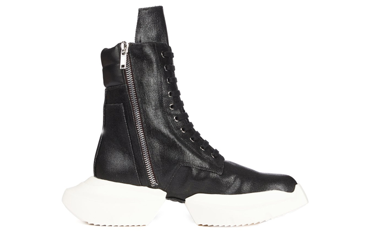 Rick Owens DRKSHDW Army Split 'Black Lace-up Ankle Boot' 圖 2