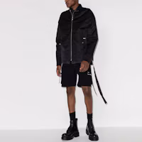 Lookbook Rick Owens DRKSHDW 非對稱拉鍊黑色徽標外套 DU21S2785CN-09