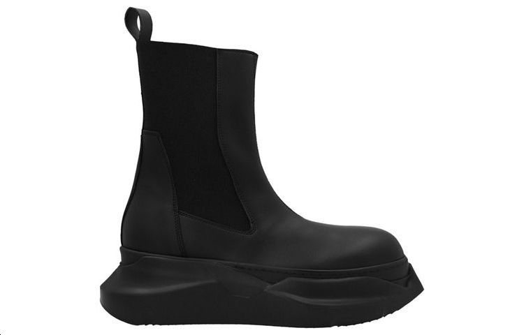 Rick Owens DRKSHDW Beatle Chelsea Boots 'Abstract Black Elastic Ankle' 圖 2