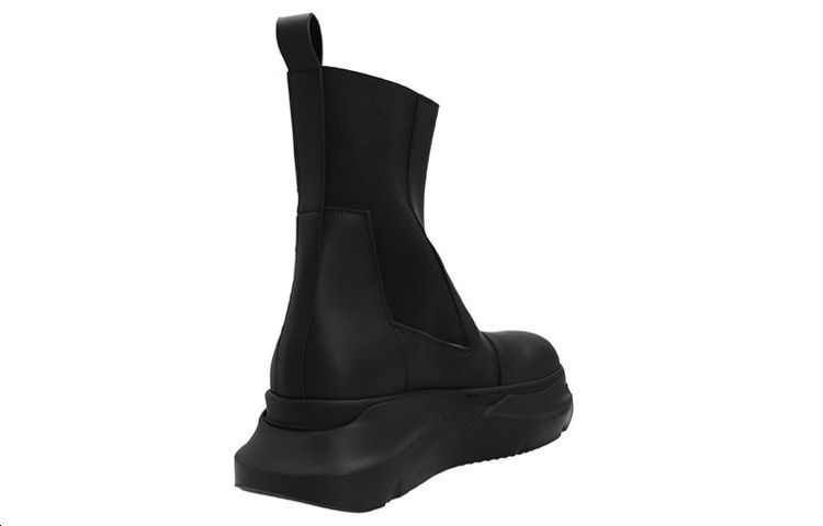 Rick Owens DRKSHDW Beatle Chelsea Boots 'Abstract Black Elastic Ankle' 圖 4