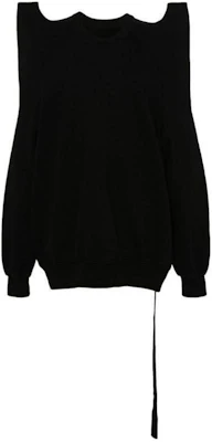 Rick Owens DRKSHDW 男士黑色不对称长袖圆领卫衣 DU01D1272F-09 Buy Rick Owens DRKSHDW 男士黑色不对称长袖圆领卫衣 DU01D1272F-09