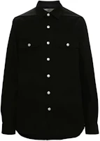 Rick Owens DRKSHDW Black Button-Up Denim Jacket for Men DL01D5795HBLKJP-09 Rick Owens DRKSHDW Black Button-Up Denim Jacket for Men DL01D5795HBLKJP-09