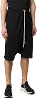 Shop Rick Owens DRKSHDW 黑色抽繩低襠哈倫短褲 男款 DU20S5380-RN