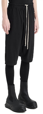 Rick Owens DRKSHDW 黑色垮档及膝抽绳裤 DU21S2380RN-09 Purchase Rick Owens DRKSHDW 黑色垮档及膝抽绳裤 DU21S2380RN-09