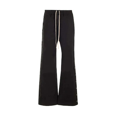 Rick Owens DRKSHDW Black Loose Fit Flared Casual Pants for Men DU01D1393TW-09