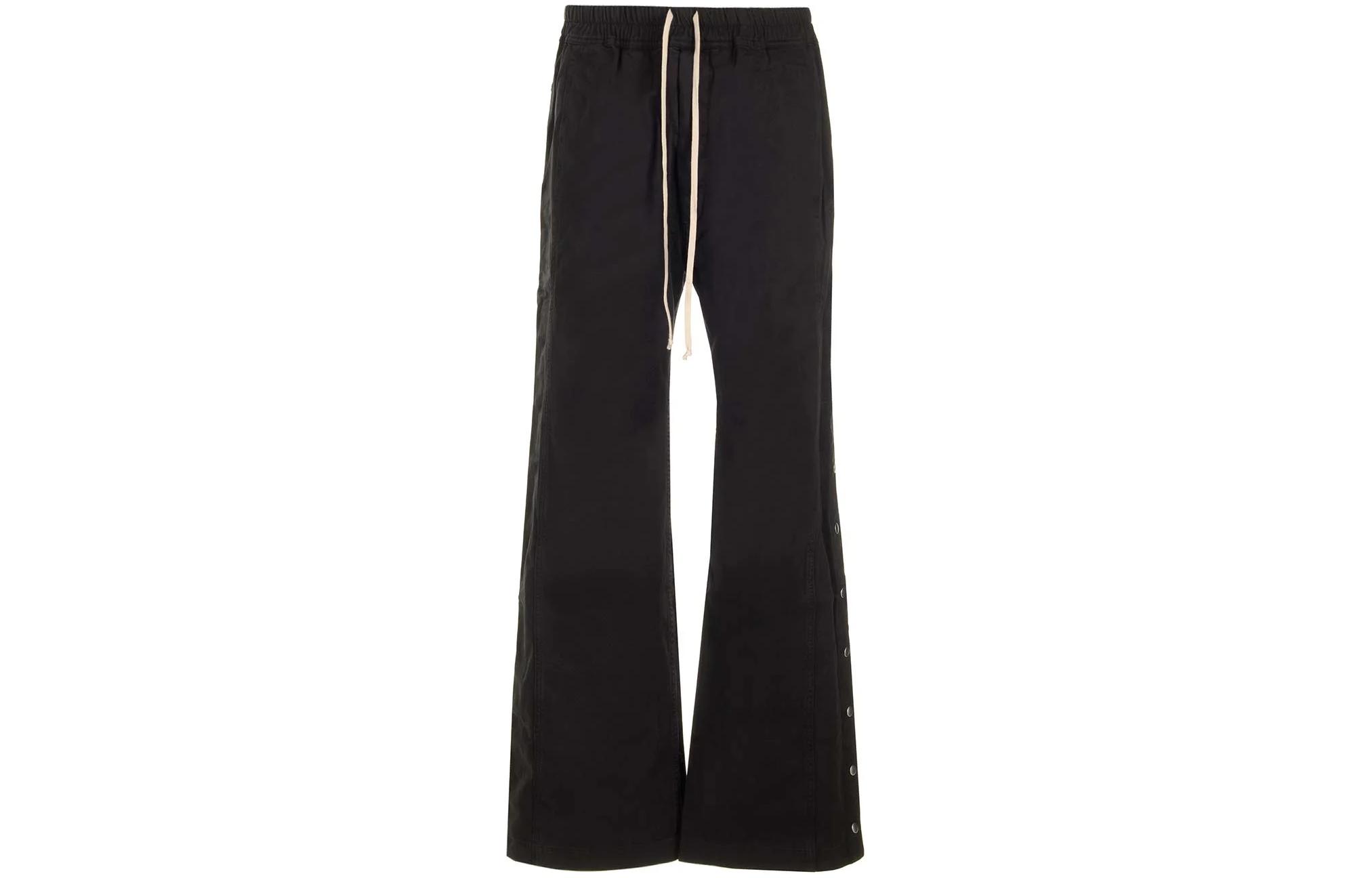 Order Rick Owens DRKSHDW Celana Panjang Pria Hitam Loose Fit Flare Kasual DU01D1393TW-09