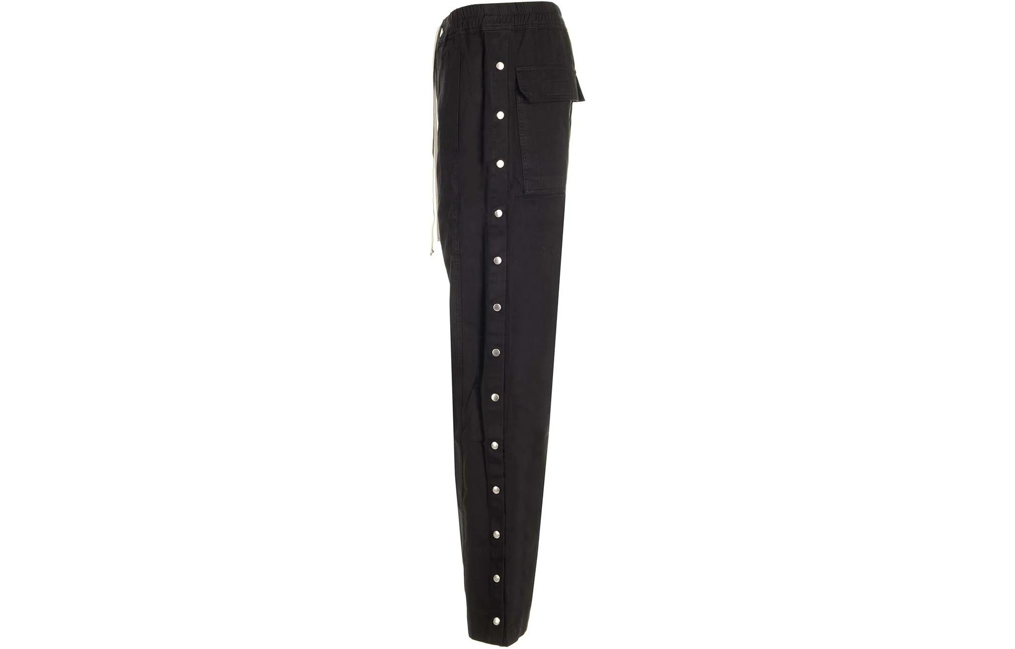 Shop Rick Owens DRKSHDW Celana Panjang Pria Hitam Loose Fit Flare Kasual DU01D1393TW-09