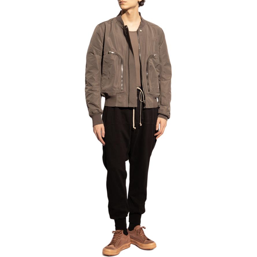 Lookbook Rick Owens DRKSHDW Black Relaxed Fit Tapered Jogger Pants for Men DU01D1395 RIG-09