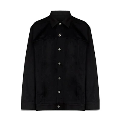 Rick Owens DRKSHDW Black Single-Breasted Long Sleeve Jacket DU01B7761DBK-09