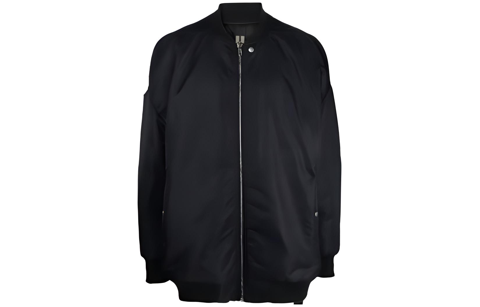 Rick Owens DRKSHDW Black Solid Color Loose Fit Long Sleeve Jacket DU02C5776BR-09