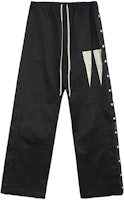 Rick Owens DRKSHDW Black Straight-Leg Pants with Side Buttons Unisex. DU01C6393-MUEH1 Rick Owens DRKSHDW Black Straight-Leg Pants with Side Buttons Unisex. DU01C6393-MUEH1