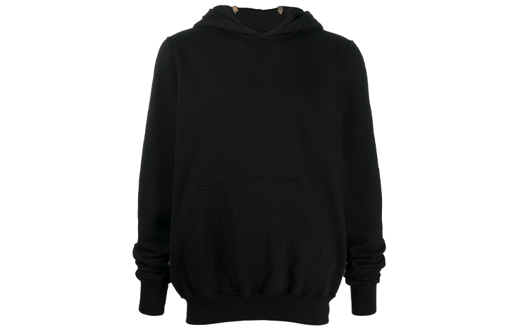 Rick Owens DRKSHDW Black Stretch Knit Drawstring Hoodie Unisex DU20F1289-FRBlack