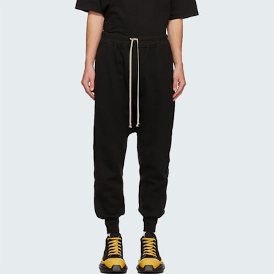 Rick Owens DRKSHDW 黑色男女同款锥形运动裤 DU20F1394F-09 Lookbook Rick Owens DRKSHDW 黑色男女同款锥形运动裤 DU20F1394F-09