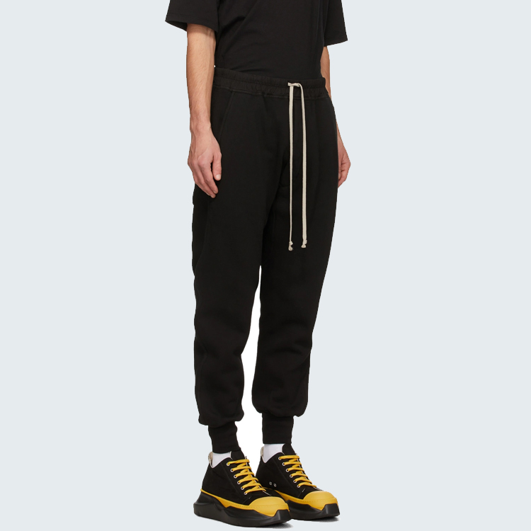 Purchase Rick Owens DRKSHDW 黑色男女同款锥形运动裤 DU20F1394F-09