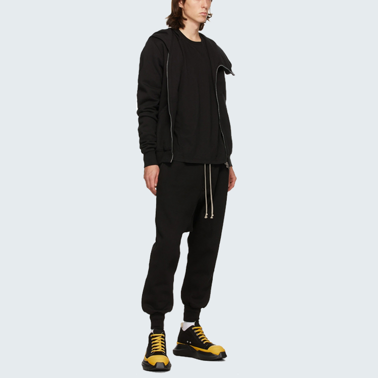 Details for Rick Owens DRKSHDW 黑色男女同款锥形运动裤 DU20F1394F-09