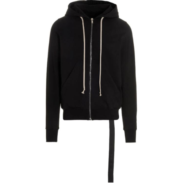 Rick Owens DRKSHDW Black Zip-Up Hooded Jacket Casual Wear DU01B7276RIG-09