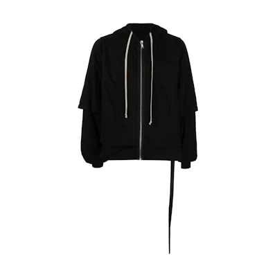 Rick Owens DRKSHDW Black Zip-Up Hoodie DU02C5270RNPAD-09