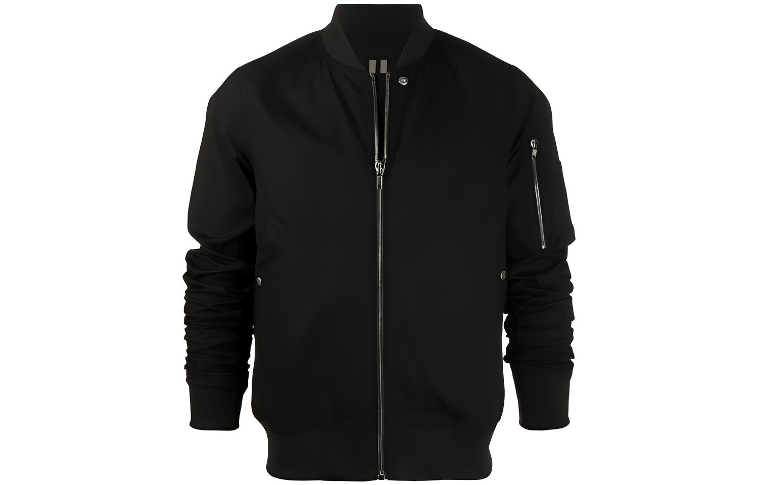 Rick Owens DRKSHDW Black Zipped Flight Jacket DU20S5774TEEP109-08