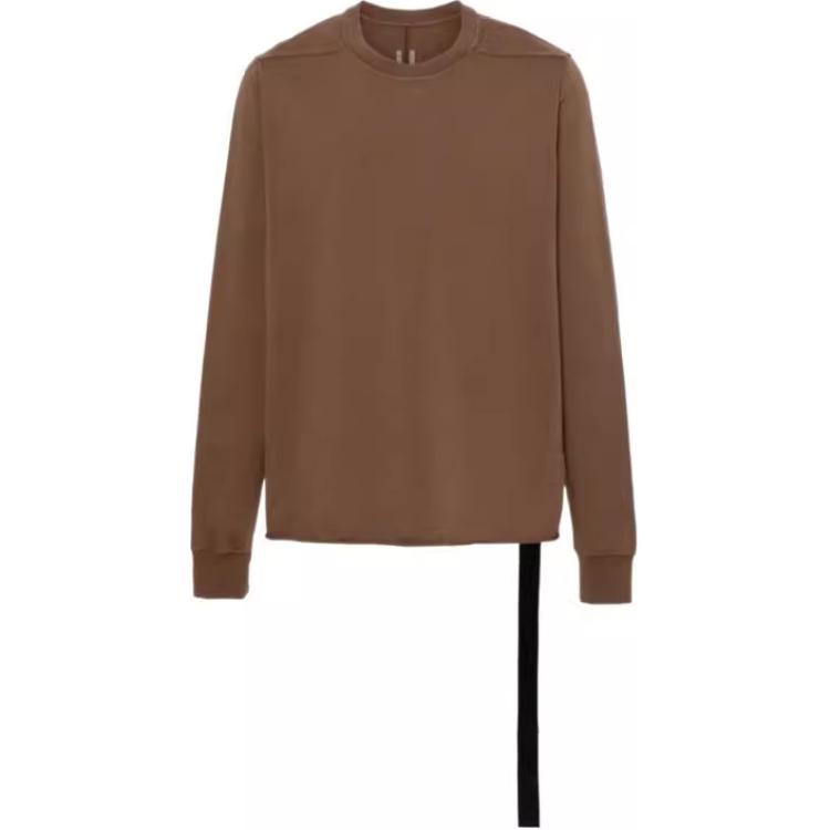 Rick Owens DRKSHDW Brown Crewneck Pullover Long Sleeve Sweatshirt DU02D2279RIGP-83