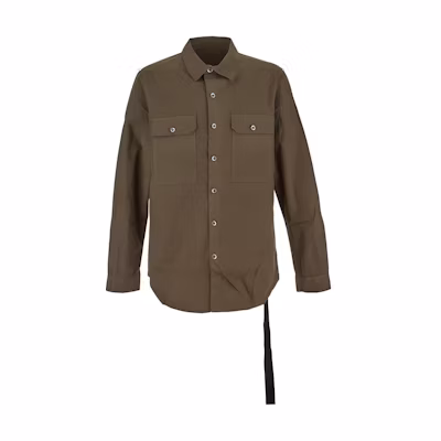 Rick Owens DRKSHDW Brown Monochrome Button-Up Jacket DU01D1296P-34