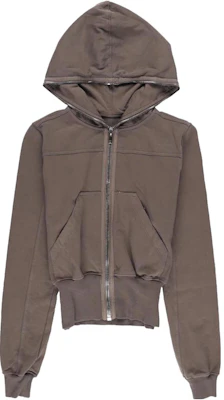 Rick Owens DRKSHDW Brown Zip-Up Hoodie Long Sleeve Solid Color DS01C6228RIG-34 Buy Rick Owens DRKSHDW Brown Zip-Up Hoodie Long Sleeve Solid Color DS01C6228RIG-34
