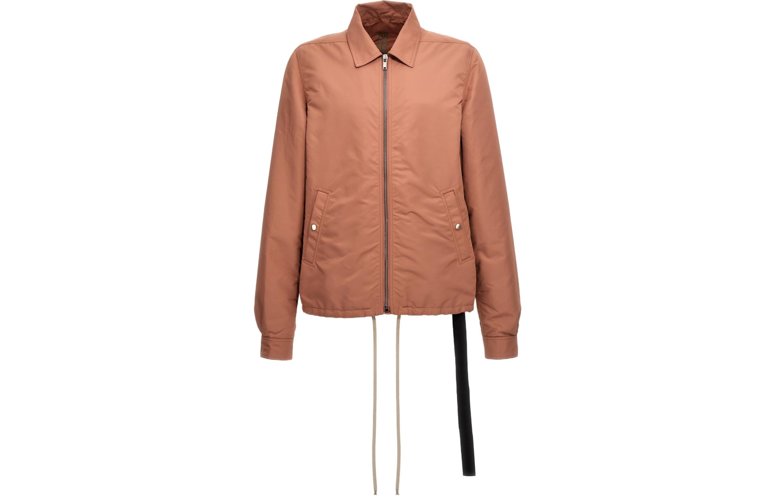 Rick Owens DRKSHDW Brown Zip Collar Cropped Jacket for Men DU01D1783BRET1-13