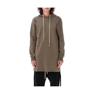 Rick Owens DRKSHDW Camel Longline Hoodie Pullover Sweatshirt DU02C5294F-34