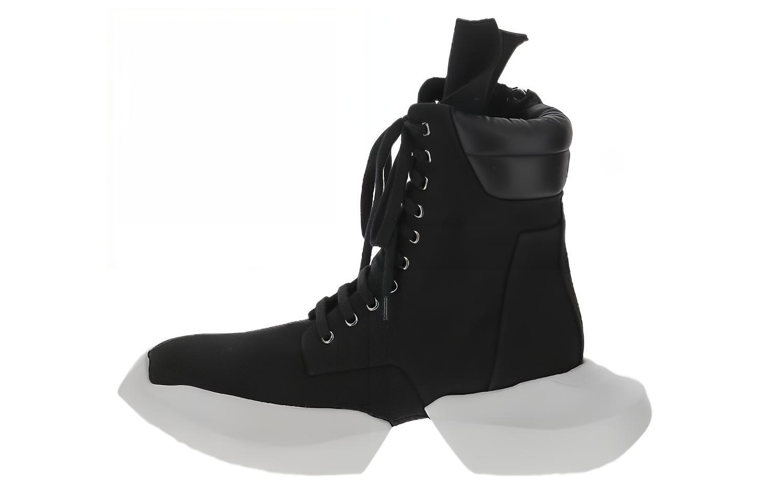 Rick Owens DRKSHDW Canvas 'Black Fashion Boot'