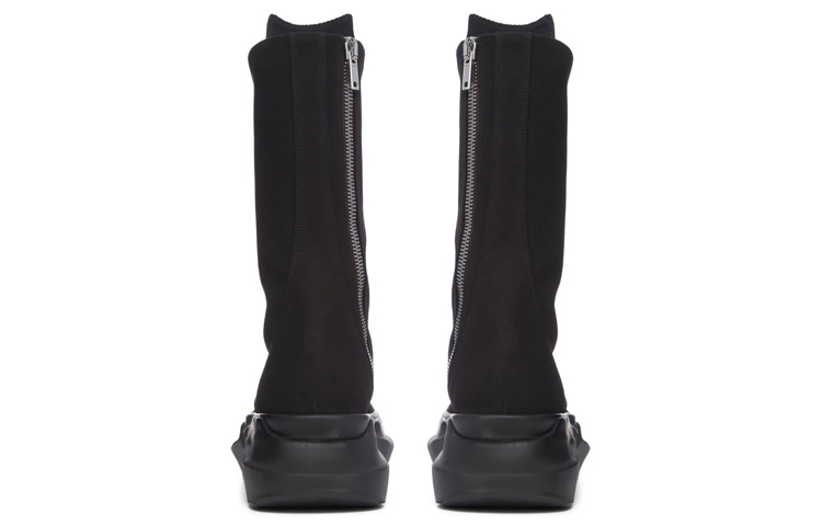 Rick Owens DRKSHDW Canvas High-Top Sneaker Boots 'Black' 圖 4