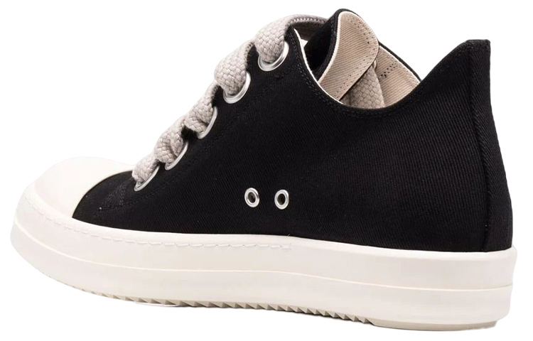 Lookbook 瑞克·歐文斯 DRKSHDW 帆布 低帮運動 時尚板鞋 男款 黑色