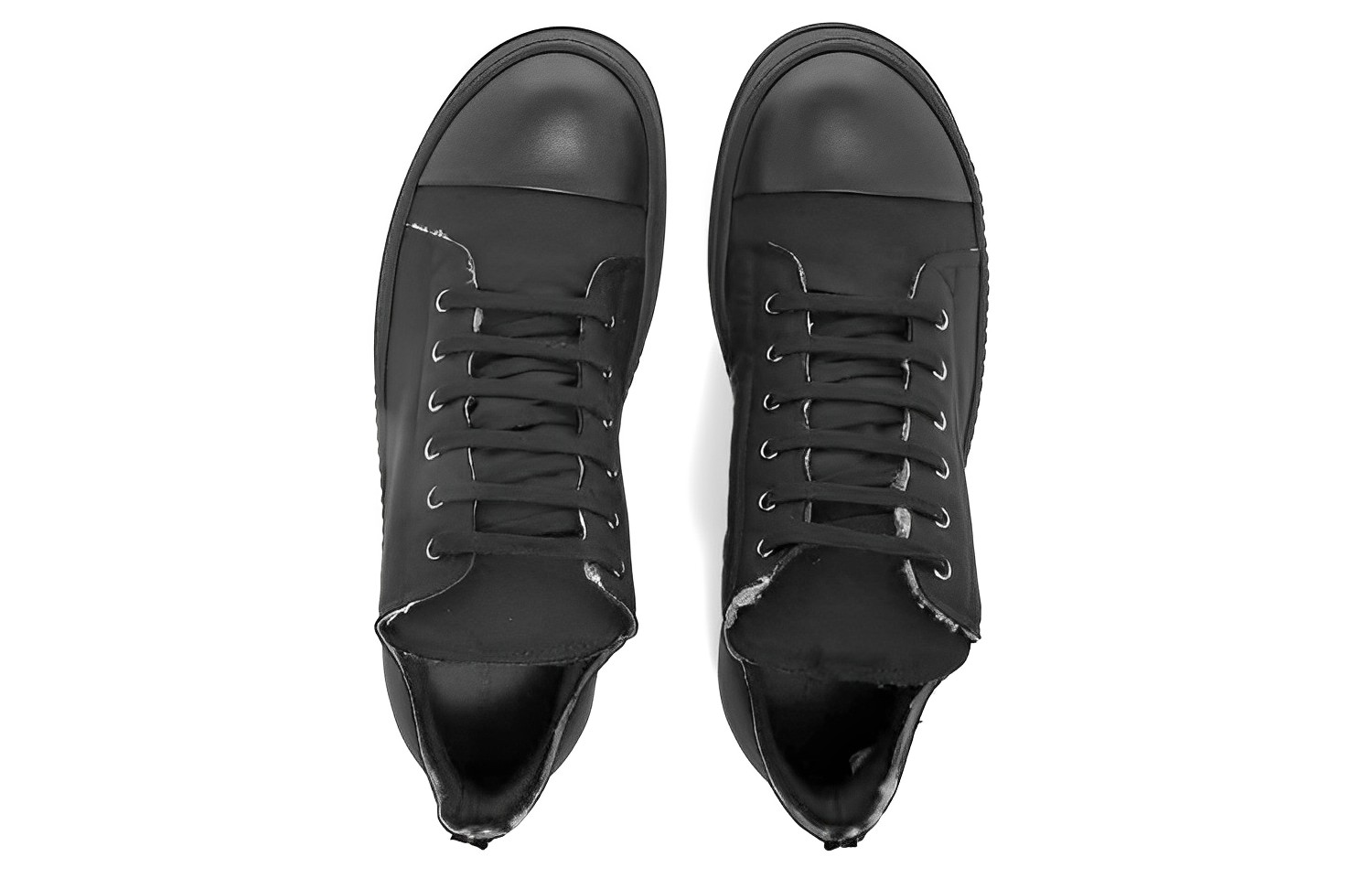 Rick Owens DRKSHDW Canvas Low Top 'Black' 圖 3
