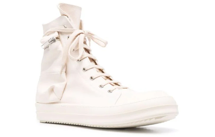 Lookbook Rick Owens DRKSHDW Cargo 棉尼龙高帮‘Natural’自然款 DU01B7801-MU-2111