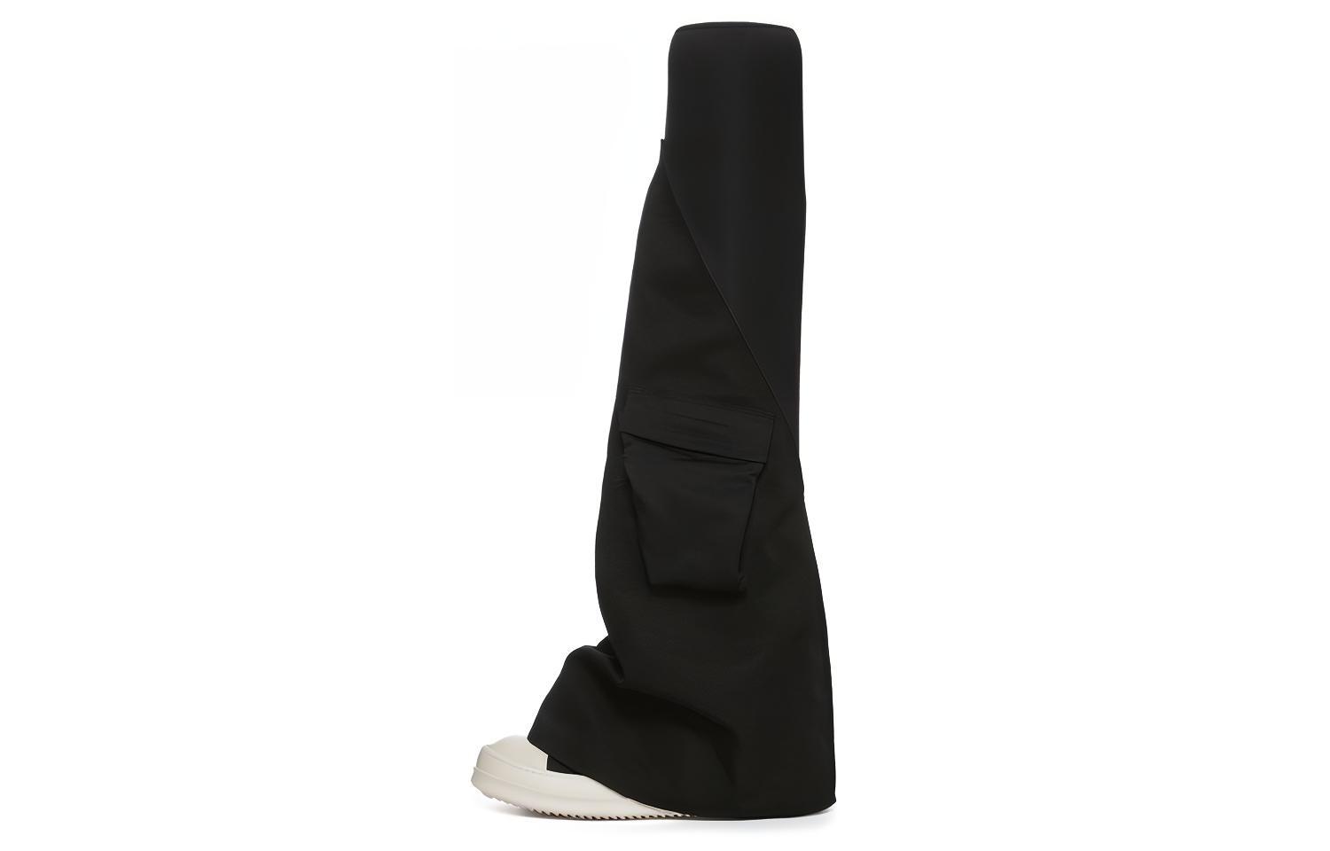 Rick Owens DRKSHDW Cargo Fetish 'Black Nylon Satin'