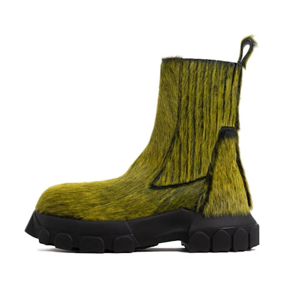 Rick Owens DRKSHDW Chelsea Boot 'Green Velvet'