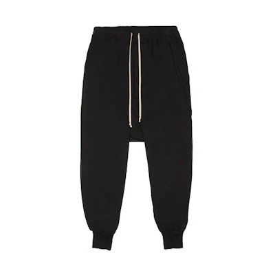 Rick Owens DRKSHDW Classic Drawstring Loose Knit Sweatpants Black Male DU20F1394RN-09
