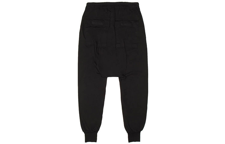 Lookbook Rick Owens DRKSHDW Celana Sweatpants Hitam Klasik Pria DU20F1394RN-09