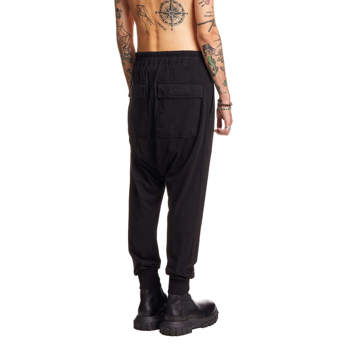 Purchase Rick Owens DRKSHDW Celana Sweatpants Hitam Klasik Pria DU20F1394RN-09