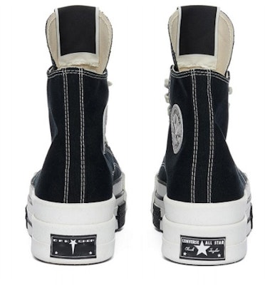 リック DRKSHDW コンバース チャックテイラー 黒 ハイカット 厚底 DC02CX954 Shop リック DRKSHDW コンバース チャックテイラー 黒 ハイカット 厚底 DC02CX954