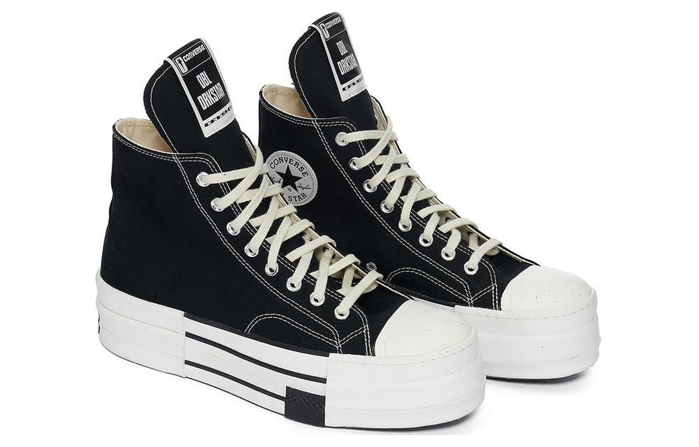Shop Rick Owens DRKSHDW Converse x Chuck Taylor ''Platforme Noir Montante'' DC02CX954