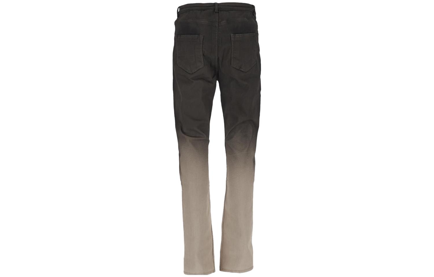 Lookbook Rick Owens DRKSHDW Dirty Fit Jeans Pinggang Tinggi Lelaki Wanita Hitam Denim. DU02C5366SBEDE19D