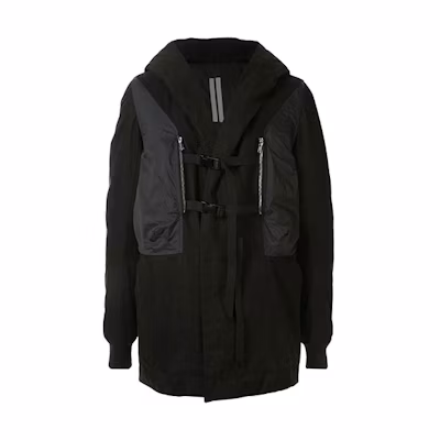 Rick Owens DRKSHDW Double-Breasted Layered Jacket Black DU20F1971TWND-09