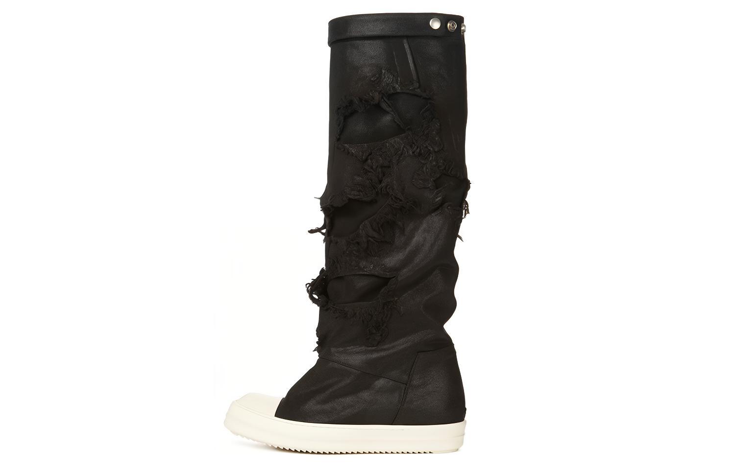 Rick Owens DRKSHDW Elephant High-Top Boot 'Black Denim' DU02B4813BFLS-911