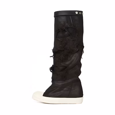 Rick Owens DRKSHDW Elephant High-Top Boot 'Black Denim'
