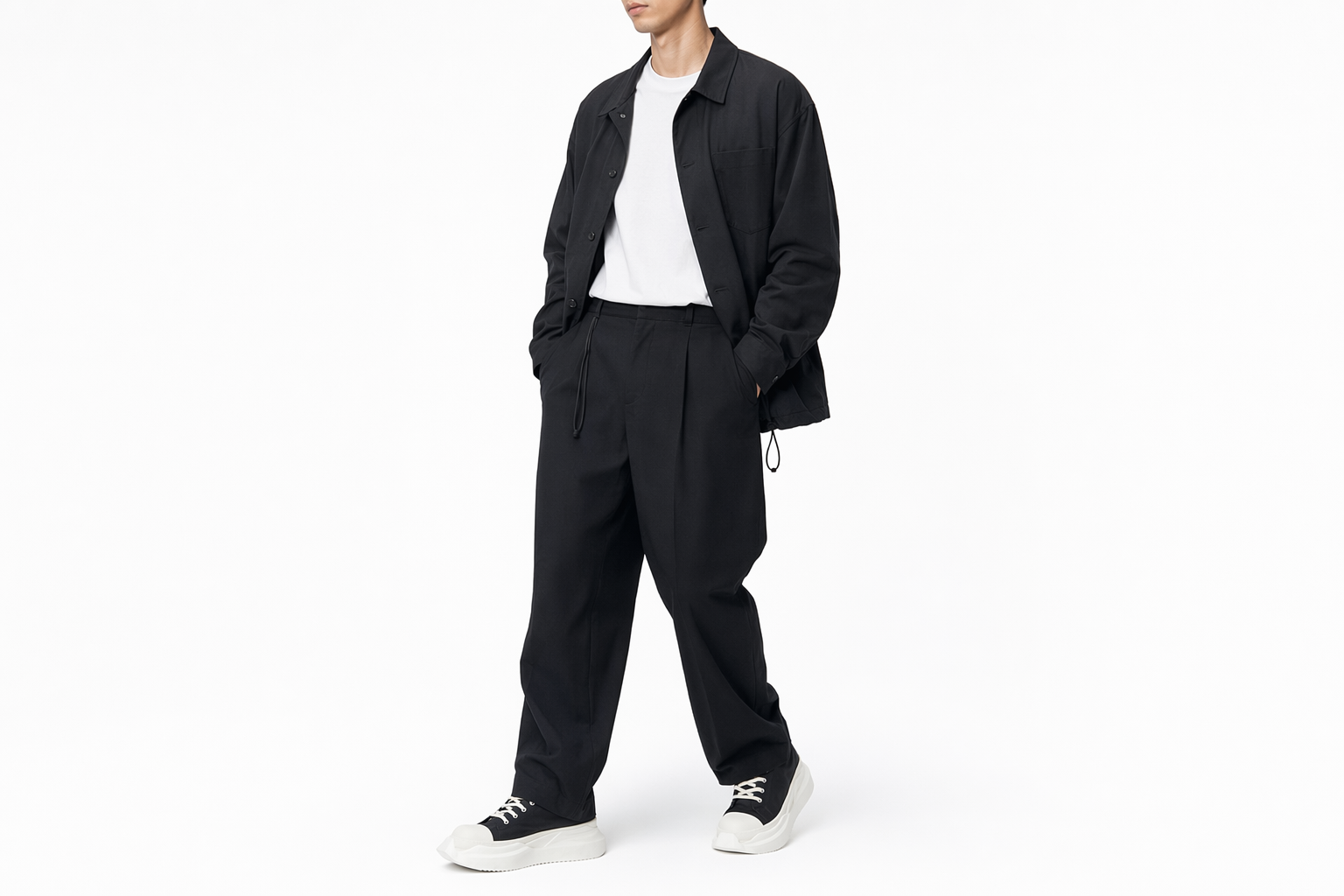 Order 릭오웬스 다크쉐도우 블랙밀크 포가친 로우탑 (69 characters) DU01B7842-MU-911
