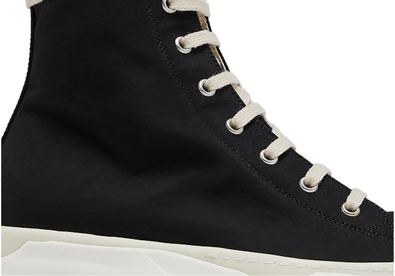 Rick Owens DRKSHDW Fogachine 抽象棉尼龙高帮‘牛奶黑’ DU01B7840-MU-911 Order Rick Owens DRKSHDW Fogachine 抽象棉尼龙高帮‘牛奶黑’ DU01B7840-MU-911